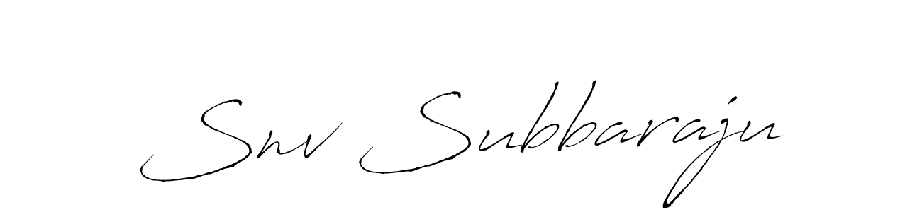 Also You can easily find your signature by using the search form. We will create Snv Subbaraju name handwritten signature images for you free of cost using Antro_Vectra sign style. Snv Subbaraju signature style 6 images and pictures png