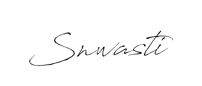 Make a beautiful signature design for name Snwasti. With this signature (Antro_Vectra) style, you can create a handwritten signature for free. Snwasti signature style 6 images and pictures png