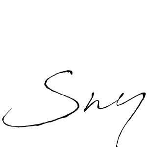 Similarly Antro_Vectra is the best handwritten signature design. Signature creator online .You can use it as an online autograph creator for name Sny. Sny signature style 6 images and pictures png