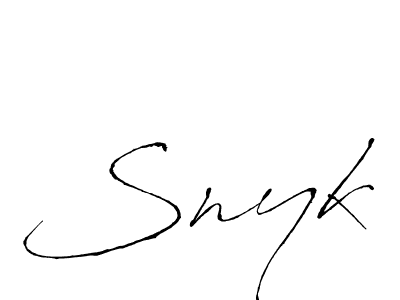 It looks lik you need a new signature style for name Snyk. Design unique handwritten (Antro_Vectra) signature with our free signature maker in just a few clicks. Snyk signature style 6 images and pictures png