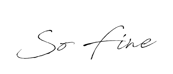 The best way (Antro_Vectra) to make a short signature is to pick only two or three words in your name. The name So Fine include a total of six letters. For converting this name. So Fine signature style 6 images and pictures png