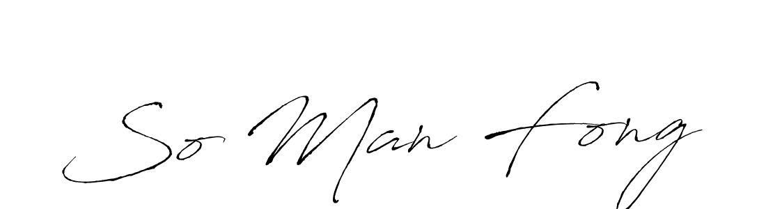 The best way (Antro_Vectra) to make a short signature is to pick only two or three words in your name. The name So Man Fong include a total of six letters. For converting this name. So Man Fong signature style 6 images and pictures png