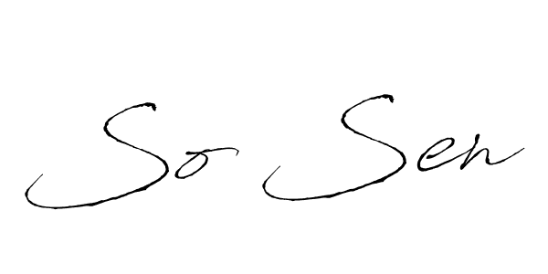 if you are searching for the best signature style for your name So Sen. so please give up your signature search. here we have designed multiple signature styles  using Antro_Vectra. So Sen signature style 6 images and pictures png