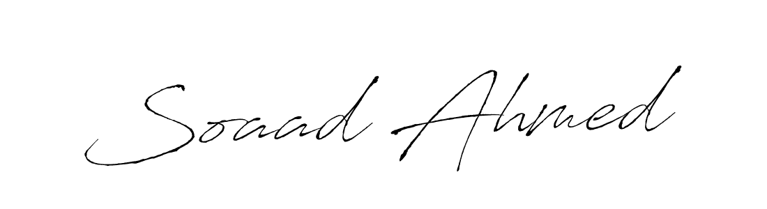 How to make Soaad Ahmed signature? Antro_Vectra is a professional autograph style. Create handwritten signature for Soaad Ahmed name. Soaad Ahmed signature style 6 images and pictures png