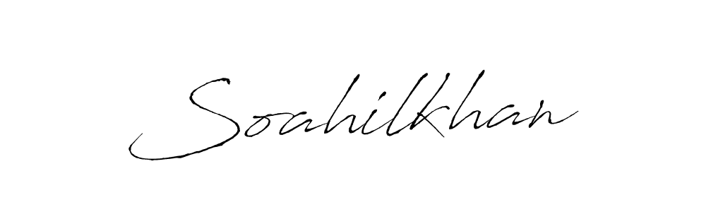 Also we have Soahilkhan name is the best signature style. Create professional handwritten signature collection using Antro_Vectra autograph style. Soahilkhan signature style 6 images and pictures png