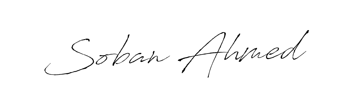 Similarly Antro_Vectra is the best handwritten signature design. Signature creator online .You can use it as an online autograph creator for name Soban Ahmed. Soban Ahmed signature style 6 images and pictures png