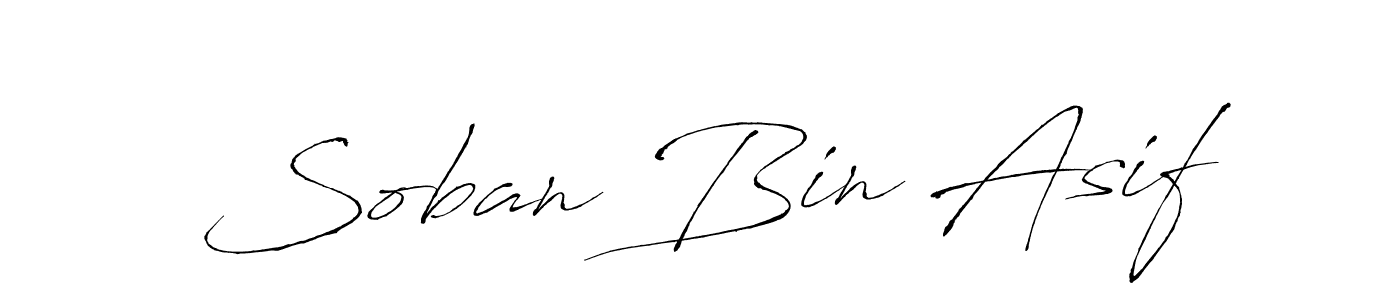 Similarly Antro_Vectra is the best handwritten signature design. Signature creator online .You can use it as an online autograph creator for name Soban Bin Asif. Soban Bin Asif signature style 6 images and pictures png