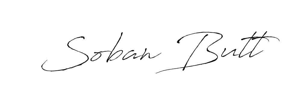 Use a signature maker to create a handwritten signature online. With this signature software, you can design (Antro_Vectra) your own signature for name Soban Butt. Soban Butt signature style 6 images and pictures png