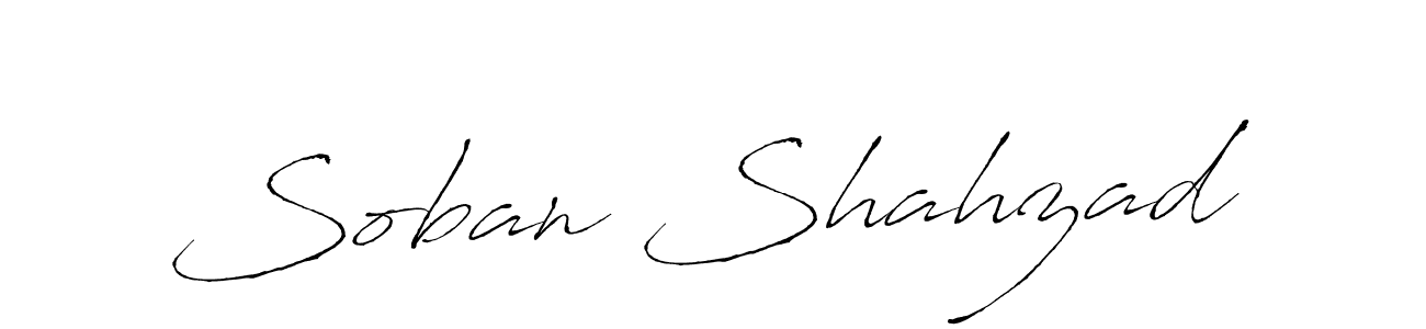 The best way (Antro_Vectra) to make a short signature is to pick only two or three words in your name. The name Soban Shahzad include a total of six letters. For converting this name. Soban Shahzad signature style 6 images and pictures png