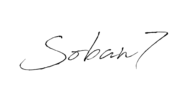 Similarly Antro_Vectra is the best handwritten signature design. Signature creator online .You can use it as an online autograph creator for name Soban7. Soban7 signature style 6 images and pictures png