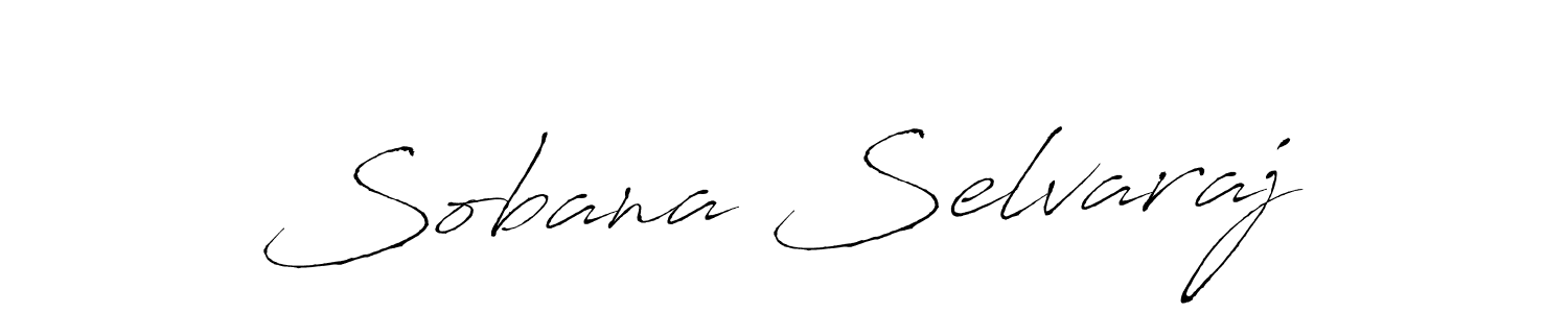 How to make Sobana Selvaraj name signature. Use Antro_Vectra style for creating short signs online. This is the latest handwritten sign. Sobana Selvaraj signature style 6 images and pictures png