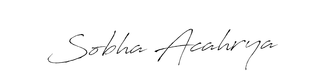 Make a beautiful signature design for name Sobha Acahrya. Use this online signature maker to create a handwritten signature for free. Sobha Acahrya signature style 6 images and pictures png