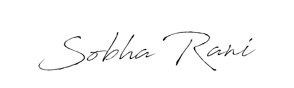 Design your own signature with our free online signature maker. With this signature software, you can create a handwritten (Antro_Vectra) signature for name Sobha Rani. Sobha Rani signature style 6 images and pictures png