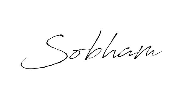 Use a signature maker to create a handwritten signature online. With this signature software, you can design (Antro_Vectra) your own signature for name Sobham. Sobham signature style 6 images and pictures png