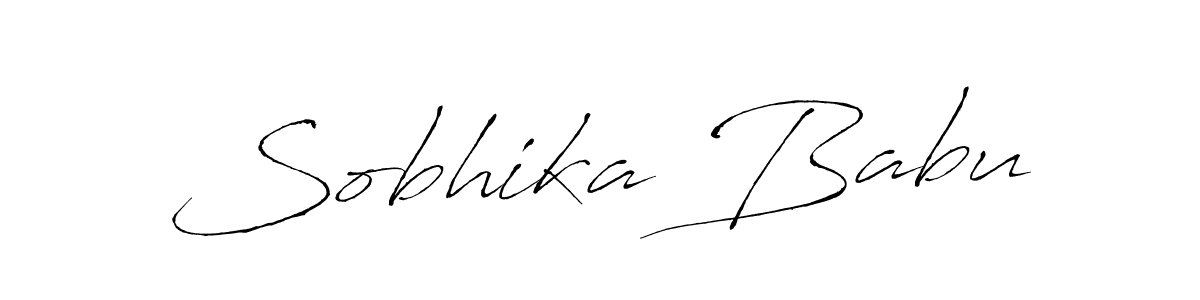 Make a beautiful signature design for name Sobhika Babu. With this signature (Antro_Vectra) style, you can create a handwritten signature for free. Sobhika Babu signature style 6 images and pictures png