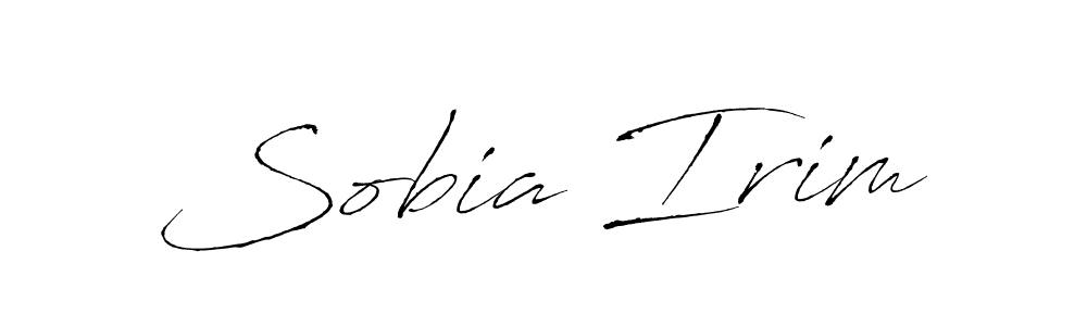 Also we have Sobia Irim name is the best signature style. Create professional handwritten signature collection using Antro_Vectra autograph style. Sobia Irim signature style 6 images and pictures png