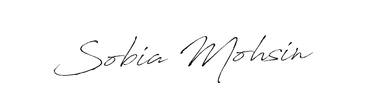 Design your own signature with our free online signature maker. With this signature software, you can create a handwritten (Antro_Vectra) signature for name Sobia Mohsin. Sobia Mohsin signature style 6 images and pictures png