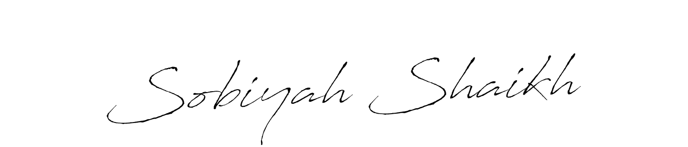 Sobiyah Shaikh stylish signature style. Best Handwritten Sign (Antro_Vectra) for my name. Handwritten Signature Collection Ideas for my name Sobiyah Shaikh. Sobiyah Shaikh signature style 6 images and pictures png