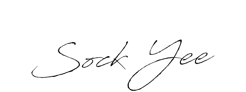 Sock Yee stylish signature style. Best Handwritten Sign (Antro_Vectra) for my name. Handwritten Signature Collection Ideas for my name Sock Yee. Sock Yee signature style 6 images and pictures png