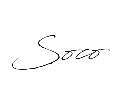 Similarly Antro_Vectra is the best handwritten signature design. Signature creator online .You can use it as an online autograph creator for name Soco. Soco signature style 6 images and pictures png