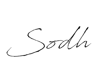 Make a beautiful signature design for name Sodh. With this signature (Antro_Vectra) style, you can create a handwritten signature for free. Sodh signature style 6 images and pictures png