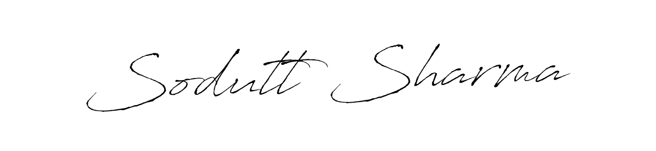 Also we have Sodutt Sharma name is the best signature style. Create professional handwritten signature collection using Antro_Vectra autograph style. Sodutt Sharma signature style 6 images and pictures png