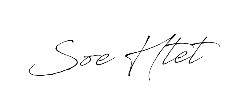 Design your own signature with our free online signature maker. With this signature software, you can create a handwritten (Antro_Vectra) signature for name Soe Htet. Soe Htet signature style 6 images and pictures png