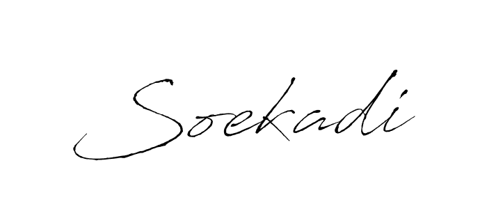 Make a beautiful signature design for name Soekadi. With this signature (Antro_Vectra) style, you can create a handwritten signature for free. Soekadi signature style 6 images and pictures png