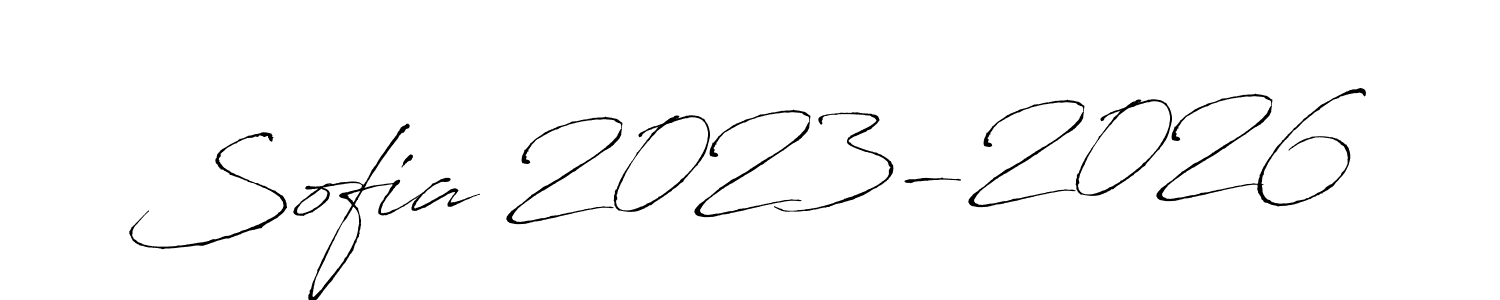 How to make Sofia 2023-2026 signature? Antro_Vectra is a professional autograph style. Create handwritten signature for Sofia 2023-2026 name. Sofia 2023-2026 signature style 6 images and pictures png
