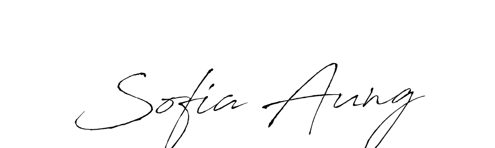Design your own signature with our free online signature maker. With this signature software, you can create a handwritten (Antro_Vectra) signature for name Sofia Aung. Sofia Aung signature style 6 images and pictures png