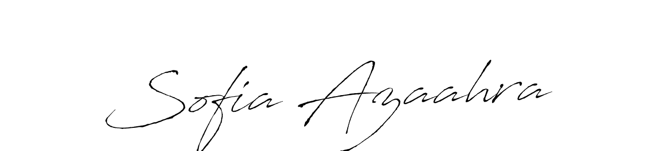 Make a beautiful signature design for name Sofia Azaahra. With this signature (Antro_Vectra) style, you can create a handwritten signature for free. Sofia Azaahra signature style 6 images and pictures png