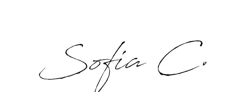 Also we have Sofia C. name is the best signature style. Create professional handwritten signature collection using Antro_Vectra autograph style. Sofia C. signature style 6 images and pictures png