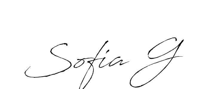 Make a beautiful signature design for name Sofia G. With this signature (Antro_Vectra) style, you can create a handwritten signature for free. Sofia G signature style 6 images and pictures png