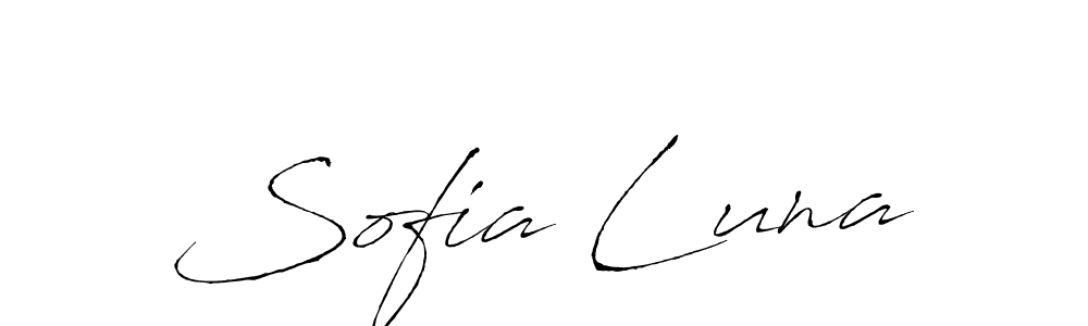Create a beautiful signature design for name Sofia Luna. With this signature (Antro_Vectra) fonts, you can make a handwritten signature for free. Sofia Luna signature style 6 images and pictures png
