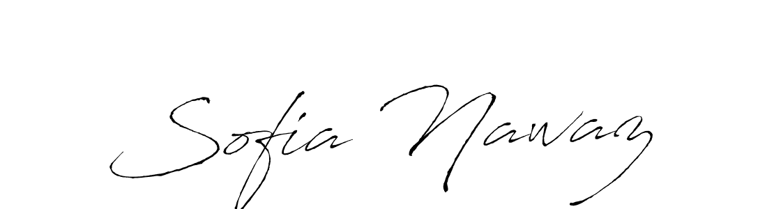 Make a beautiful signature design for name Sofia Nawaz. With this signature (Antro_Vectra) style, you can create a handwritten signature for free. Sofia Nawaz signature style 6 images and pictures png
