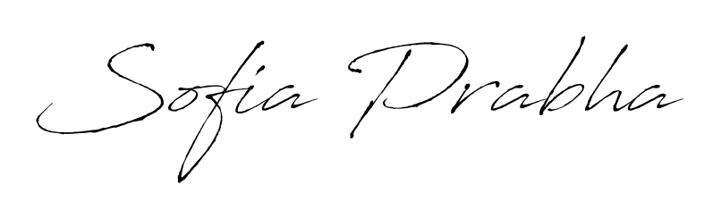 Style your name Sofia Prabha with confidence using Antro_Vectra signature design. Simple, elegant, and ready for immediate document use. Sofia Prabha signature style 6 images and pictures png