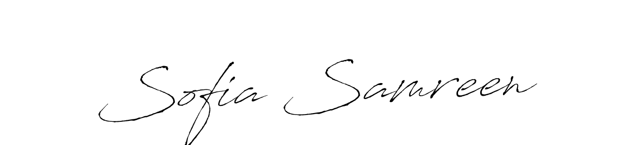 Once you've used our free online signature maker to create your best signature Antro_Vectra style, it's time to enjoy all of the benefits that Sofia Samreen name signing documents. Sofia Samreen signature style 6 images and pictures png