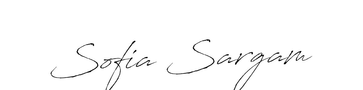 Make a beautiful signature design for name Sofia Sargam. With this signature (Antro_Vectra) style, you can create a handwritten signature for free. Sofia Sargam signature style 6 images and pictures png