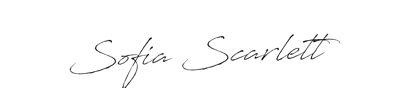 Make a beautiful signature design for name Sofia Scarlett. With this signature (Antro_Vectra) style, you can create a handwritten signature for free. Sofia Scarlett signature style 6 images and pictures png