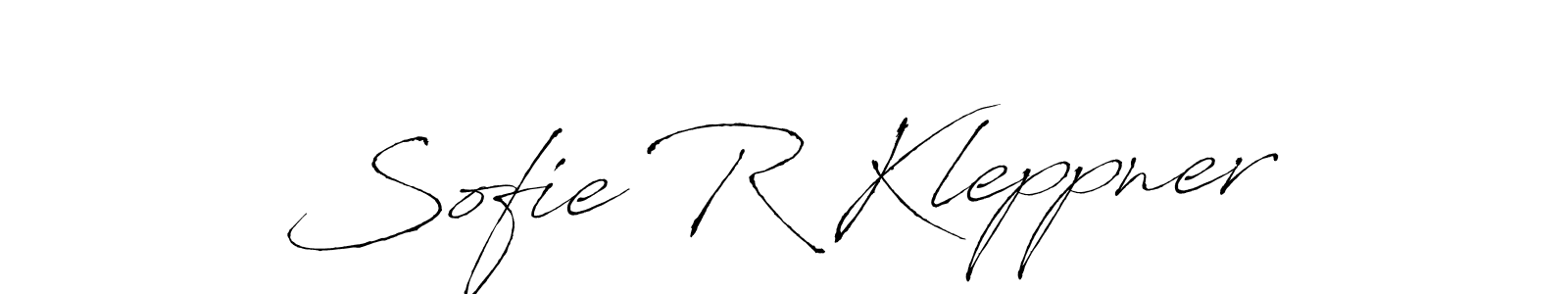 Create a beautiful signature design for name Sofie R Kleppner. With this signature (Antro_Vectra) fonts, you can make a handwritten signature for free. Sofie R Kleppner signature style 6 images and pictures png