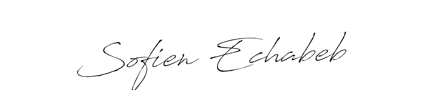 How to make Sofien Echabeb signature? Antro_Vectra is a professional autograph style. Create handwritten signature for Sofien Echabeb name. Sofien Echabeb signature style 6 images and pictures png