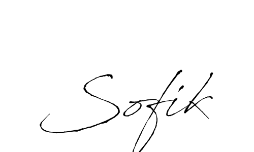 Make a beautiful signature design for name Sofik. With this signature (Antro_Vectra) style, you can create a handwritten signature for free. Sofik signature style 6 images and pictures png