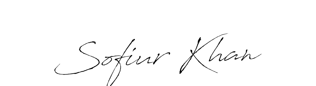 Sofiur Khan stylish signature style. Best Handwritten Sign (Antro_Vectra) for my name. Handwritten Signature Collection Ideas for my name Sofiur Khan. Sofiur Khan signature style 6 images and pictures png