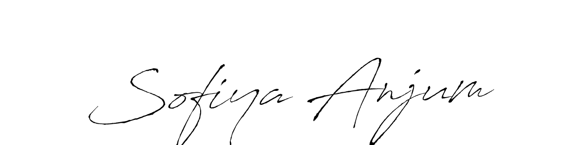 Make a beautiful signature design for name Sofiya Anjum. With this signature (Antro_Vectra) style, you can create a handwritten signature for free. Sofiya Anjum signature style 6 images and pictures png