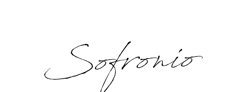 How to make Sofronio signature? Antro_Vectra is a professional autograph style. Create handwritten signature for Sofronio name. Sofronio signature style 6 images and pictures png