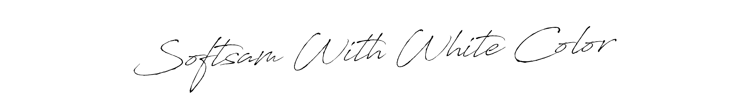 Make a beautiful signature design for name Softsam With White Color. With this signature (Antro_Vectra) style, you can create a handwritten signature for free. Softsam With White Color signature style 6 images and pictures png