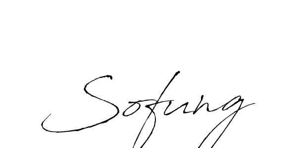 Design your own signature with our free online signature maker. With this signature software, you can create a handwritten (Antro_Vectra) signature for name Sofung. Sofung signature style 6 images and pictures png