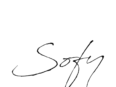 Design your own signature with our free online signature maker. With this signature software, you can create a handwritten (Antro_Vectra) signature for name Sofy. Sofy signature style 6 images and pictures png