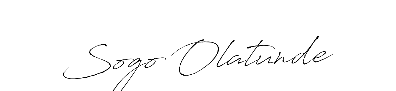 How to make Sogo Olatunde name signature. Use Antro_Vectra style for creating short signs online. This is the latest handwritten sign. Sogo Olatunde signature style 6 images and pictures png