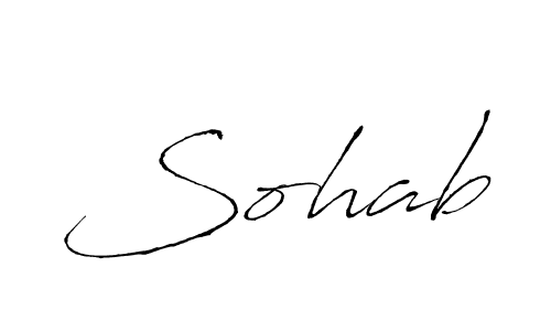 You should practise on your own different ways (Antro_Vectra) to write your name (Sohab) in signature. don't let someone else do it for you. Sohab signature style 6 images and pictures png